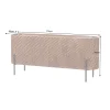 Komoda ADLON 180 cm drewno mango brązowa