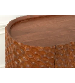 Komoda ADLON 180 cm drewno mango brązowa