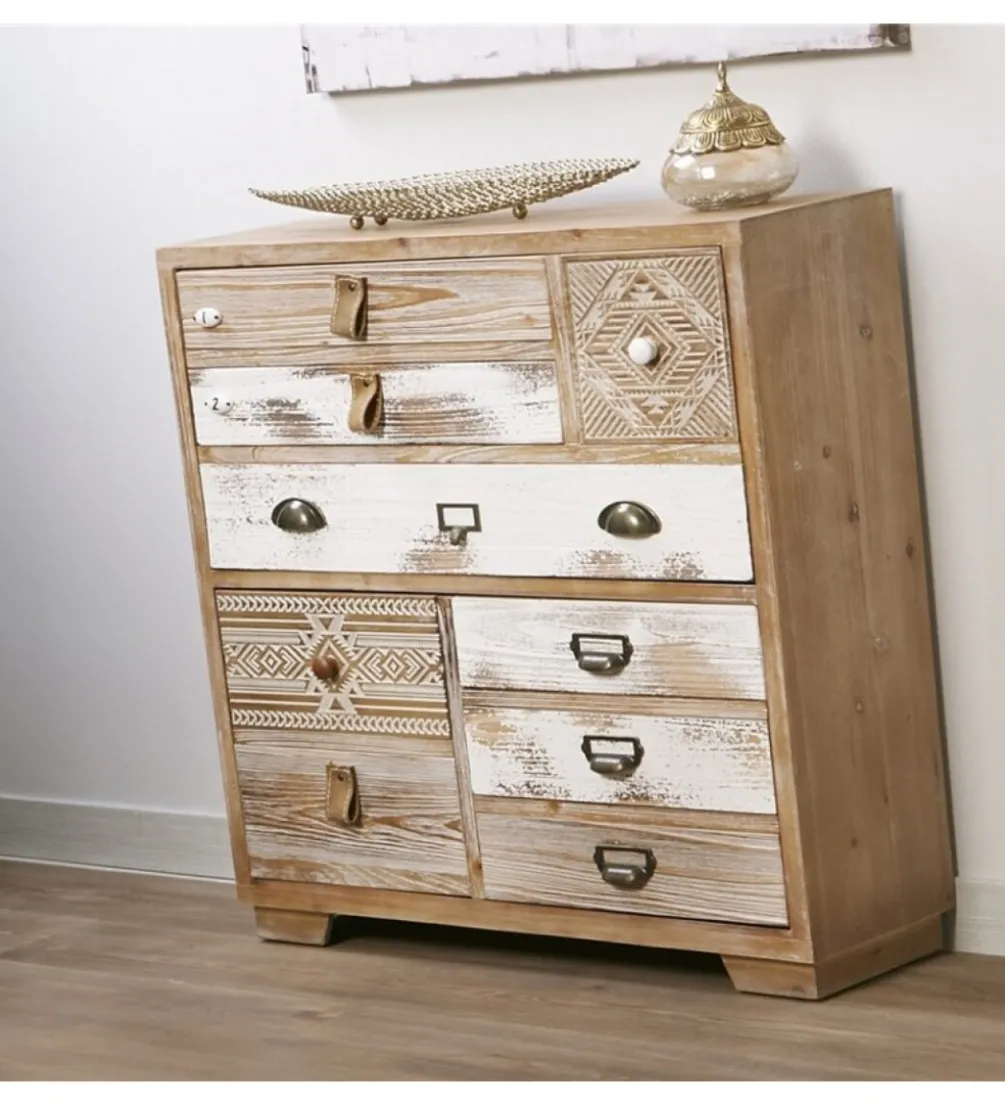 Komoda AFYR 80 cm drewno świerkowe