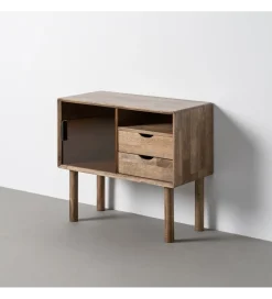 Komoda AMY 80 cm drewno kauczuk
