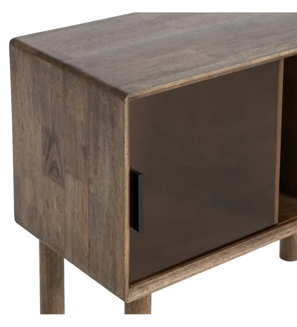Komoda AMY 80 cm drewno kauczuk