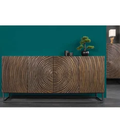 Komoda ANELLO 177 cm drewno mango brąz