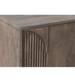 Komoda ART DECO 170 cm drewno mango szary
