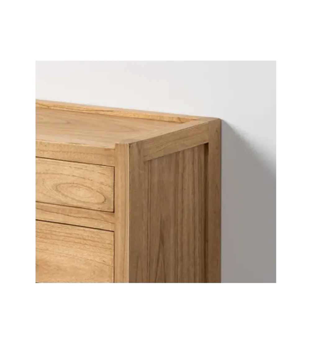 Komoda ATARNO 65 cm drewno mindi naturalna