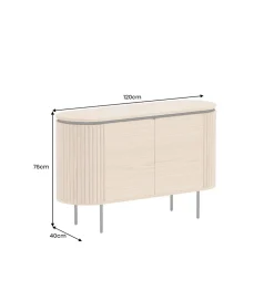 Komoda ATELIER 120 cm kolor dębu