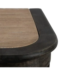 Komoda barek wyspa ISLA 155 cm drewno mango marumur
