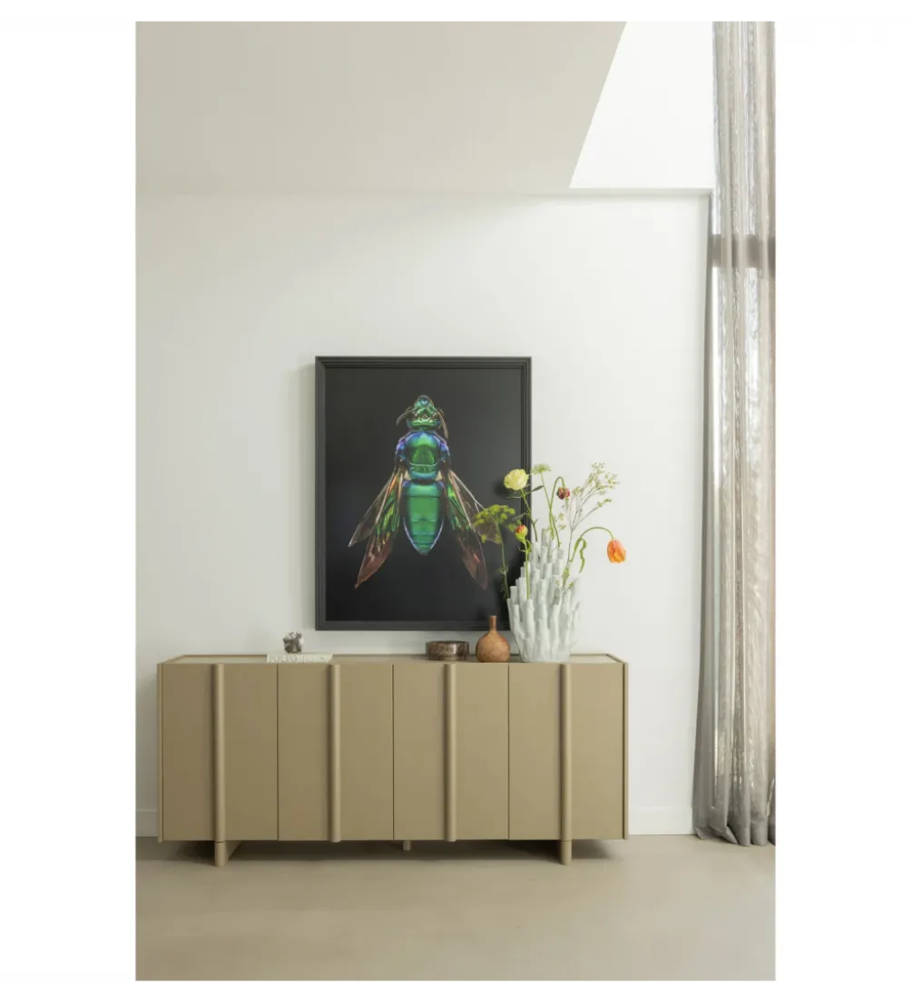Komoda BASU 200 cm drewno sosny piaskowa