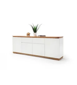 Komoda CHIARO 180 cm biało kremowa