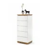 Komoda CHIARO 50 Cm biało kremowa
