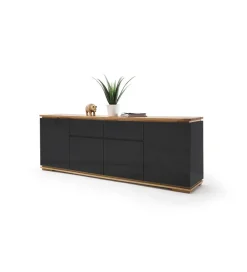 Komoda CHIARO 180 cm czarna
