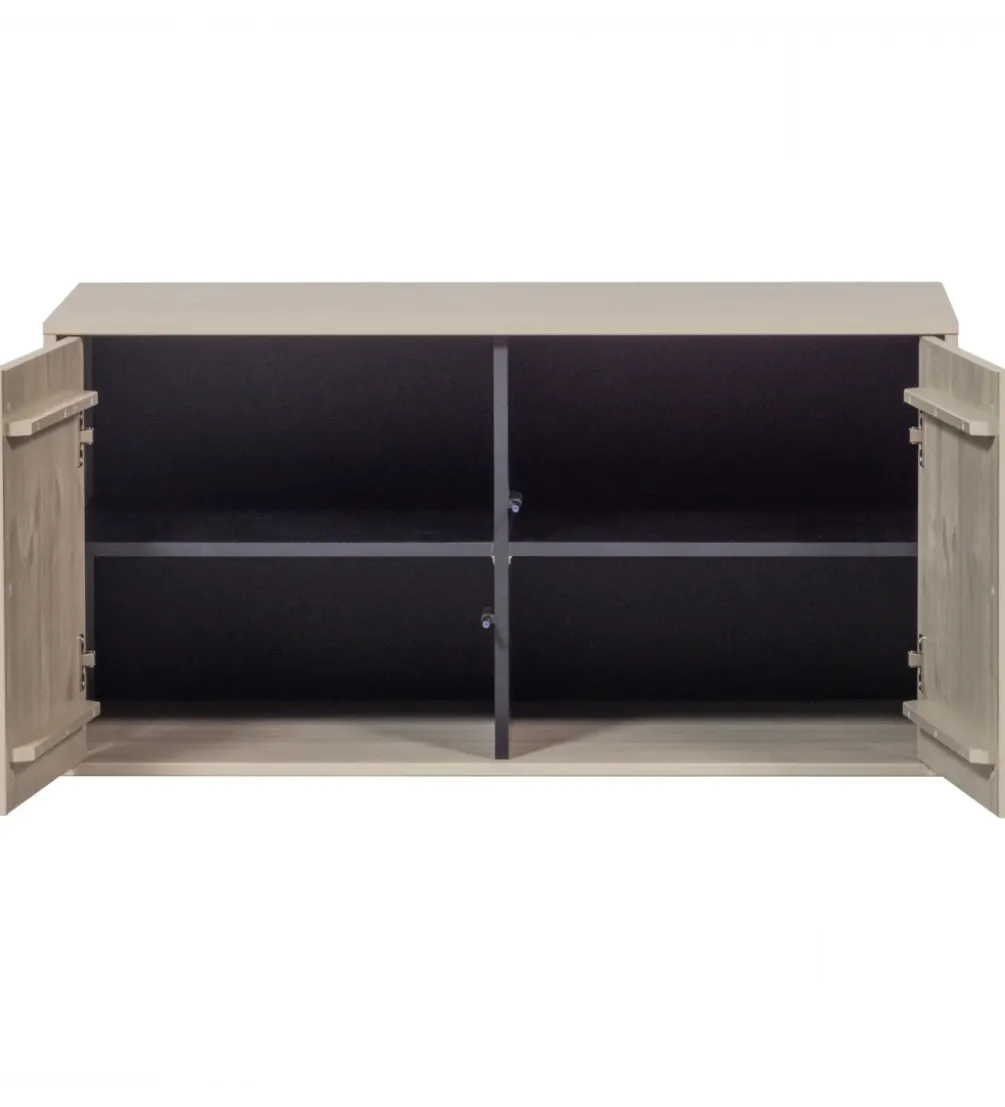 Komoda DAILY 50 x 100 cm drewno sosny szare