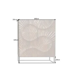 Komoda DAVIDE Scorpion 100 cm drewno mango brąz