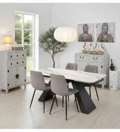 Komoda DECAPE 100 cm przecierana biel