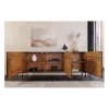 Komoda 3D TRIBAL 180 cm drewno mango ciemny brąz