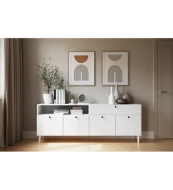 Komoda DULLUM 200 cm biały