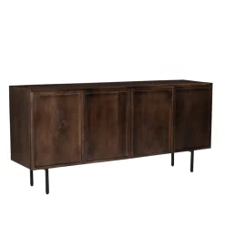 Komoda ELANI 180 cm drewno mango brązowa