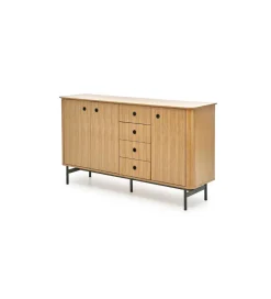 Komoda ESPERO 184 cm dąb sękaty w kolorze bianco