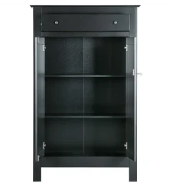 Komoda EVA 150 cm drewno sosna czarna