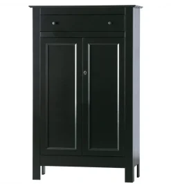 Komoda EVA 150 cm drewno sosna czarna