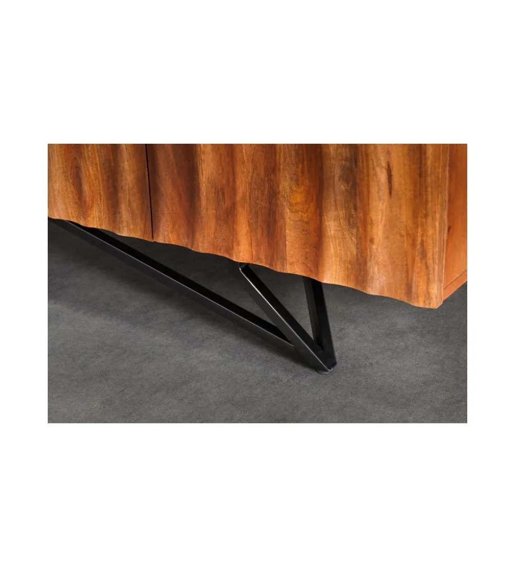 Komoda GANSU 177 cm drewno mango brąz