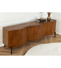 Komoda GRANDEUR 180 cm drewno mango brązowa