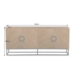 Komoda GRANDEZZA 180 cm kolor drewna orzecha