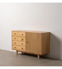 Komoda HOKON 130 cm drewno mindi