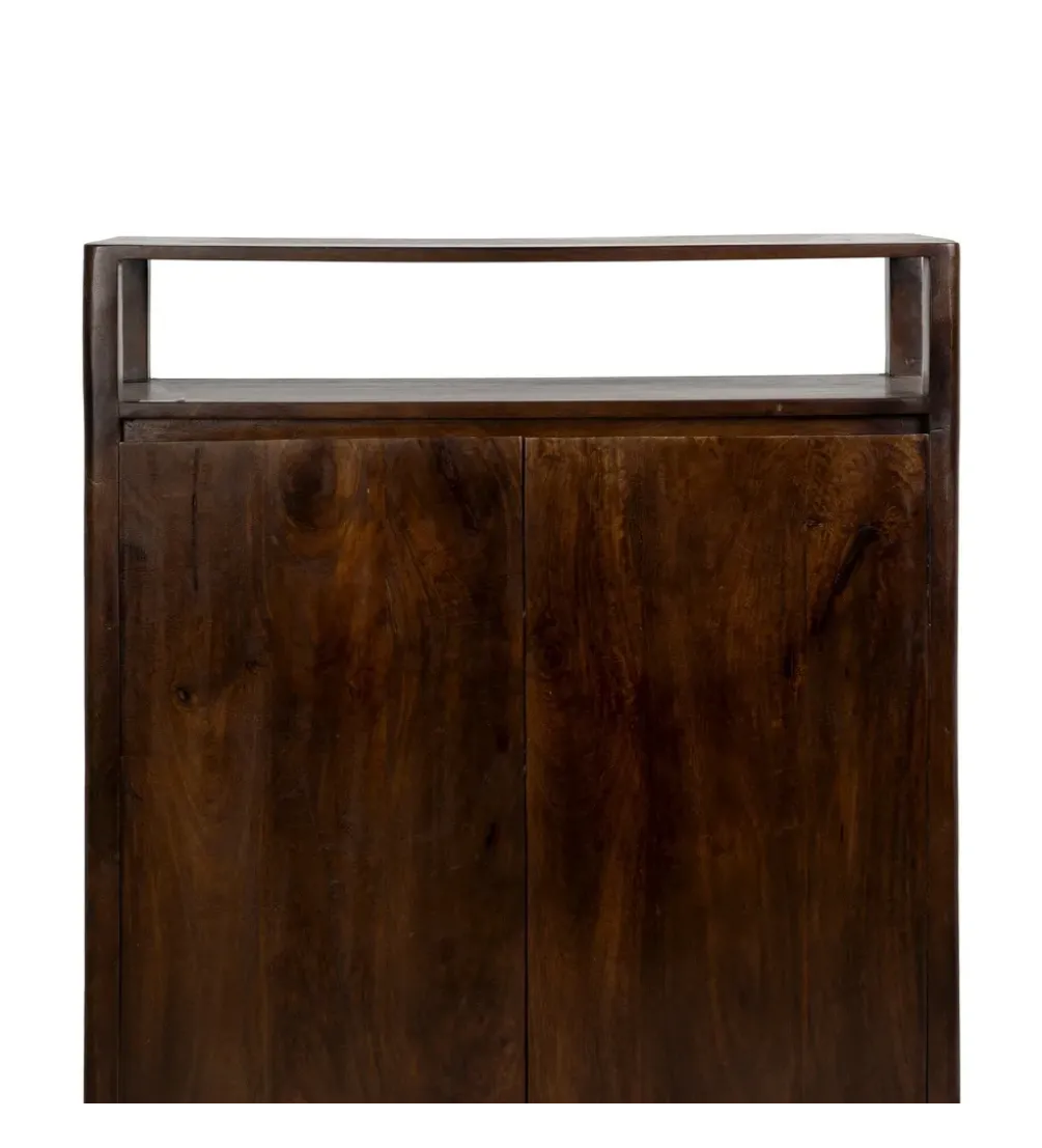 Komoda KURT 120 cm drewno mango ciemny brąz