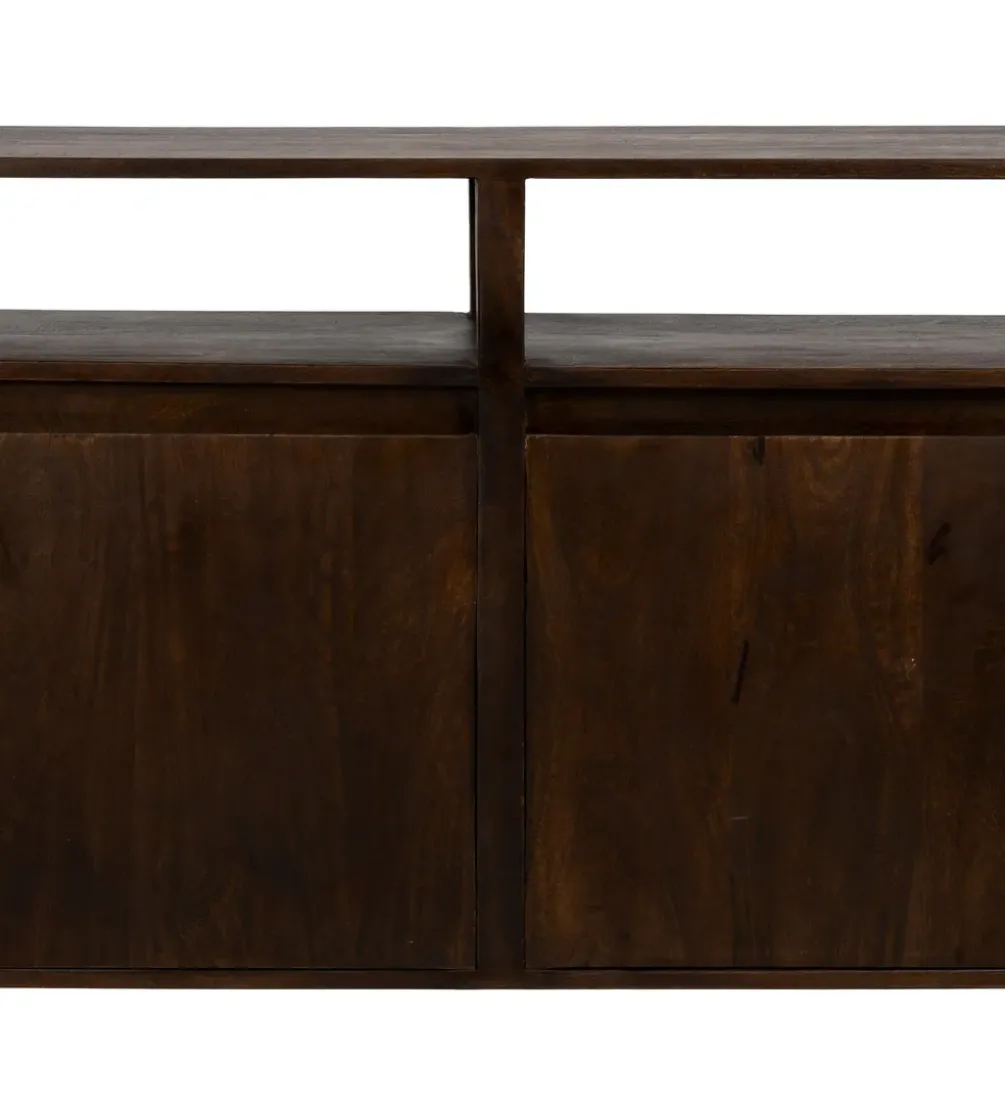 Komoda KURT 190 cm drewno mango ciemny brąz