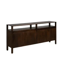 Komoda KURT 190 cm drewno mango ciemny brąz