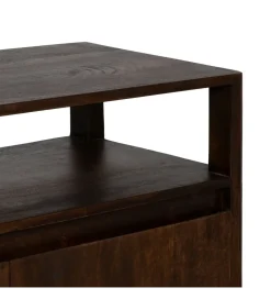 Komoda KURT 190 cm drewno mango ciemny brąz
