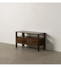 Komoda KURT 97 cm drewno mango ciemny brąz