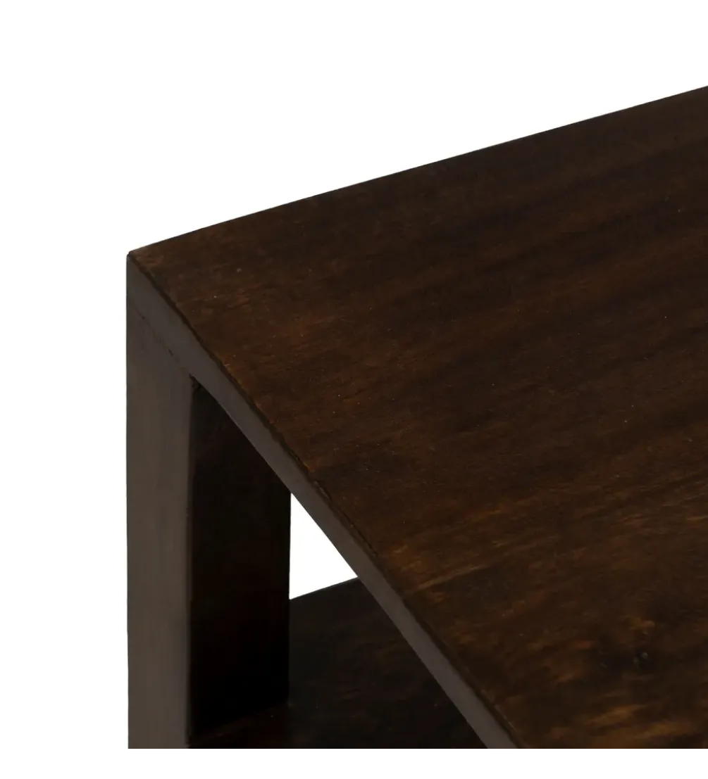 Komoda KURT 97 cm drewno mango ciemny brąz