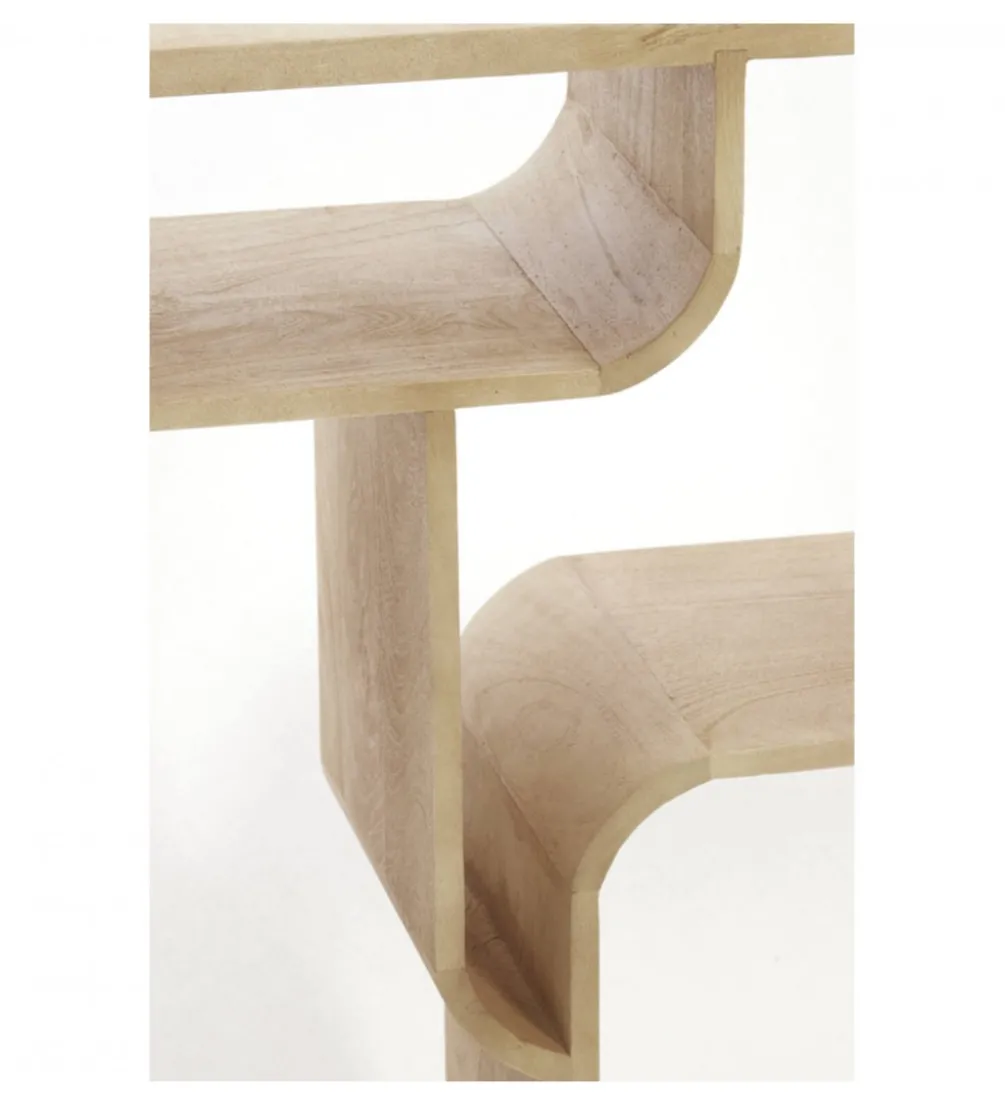 Komoda LABARE 140 cm drewno mango naturalna