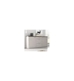 Komoda LARONA 176 cm o wybarwieniu Sonoma Trufel z kolorem Sibiu Larche