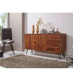 Komoda LORENZO 140 cm drewno sheesham