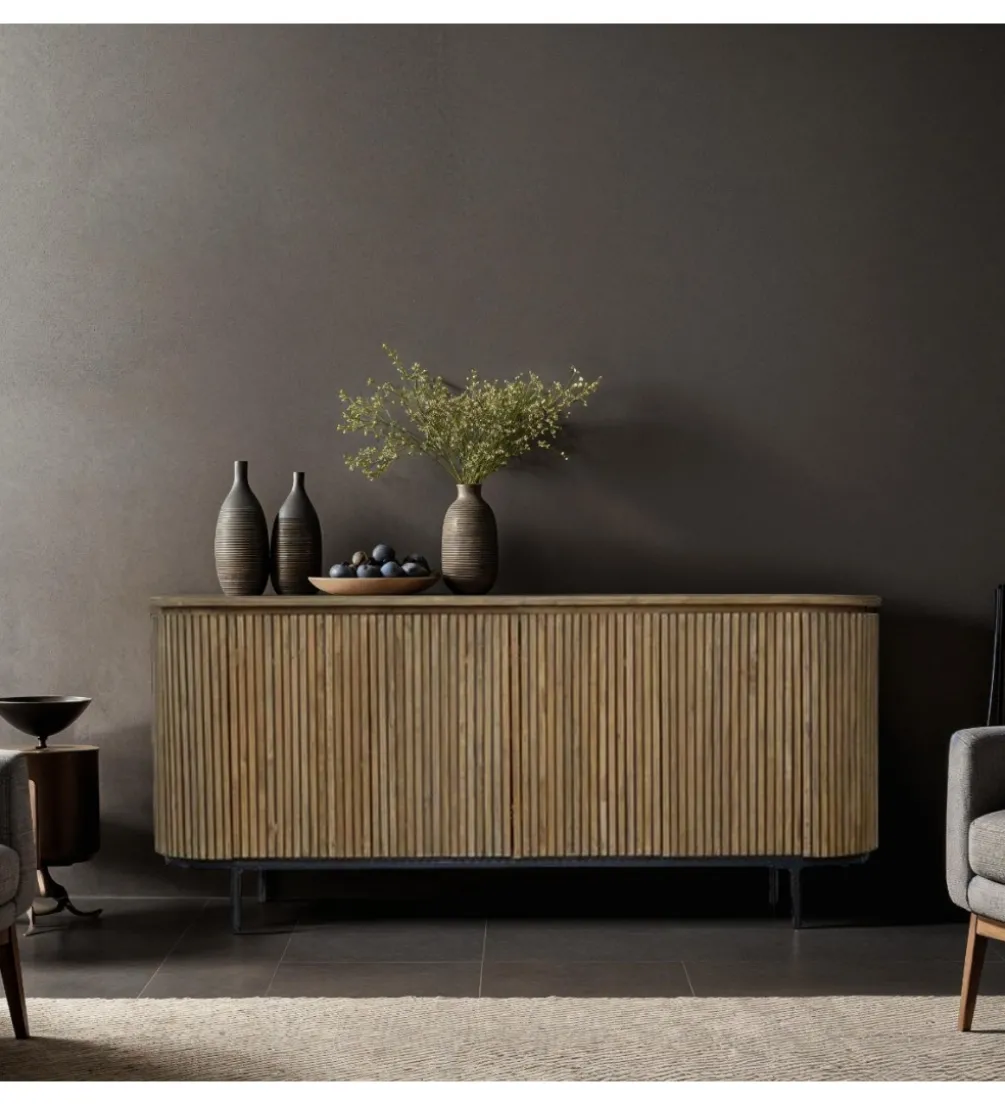 Komoda LUSAN 180 cm drewno teak
