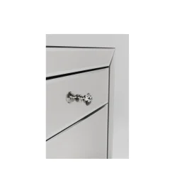 Komoda lustrzana Luxury 140 cm transparentna