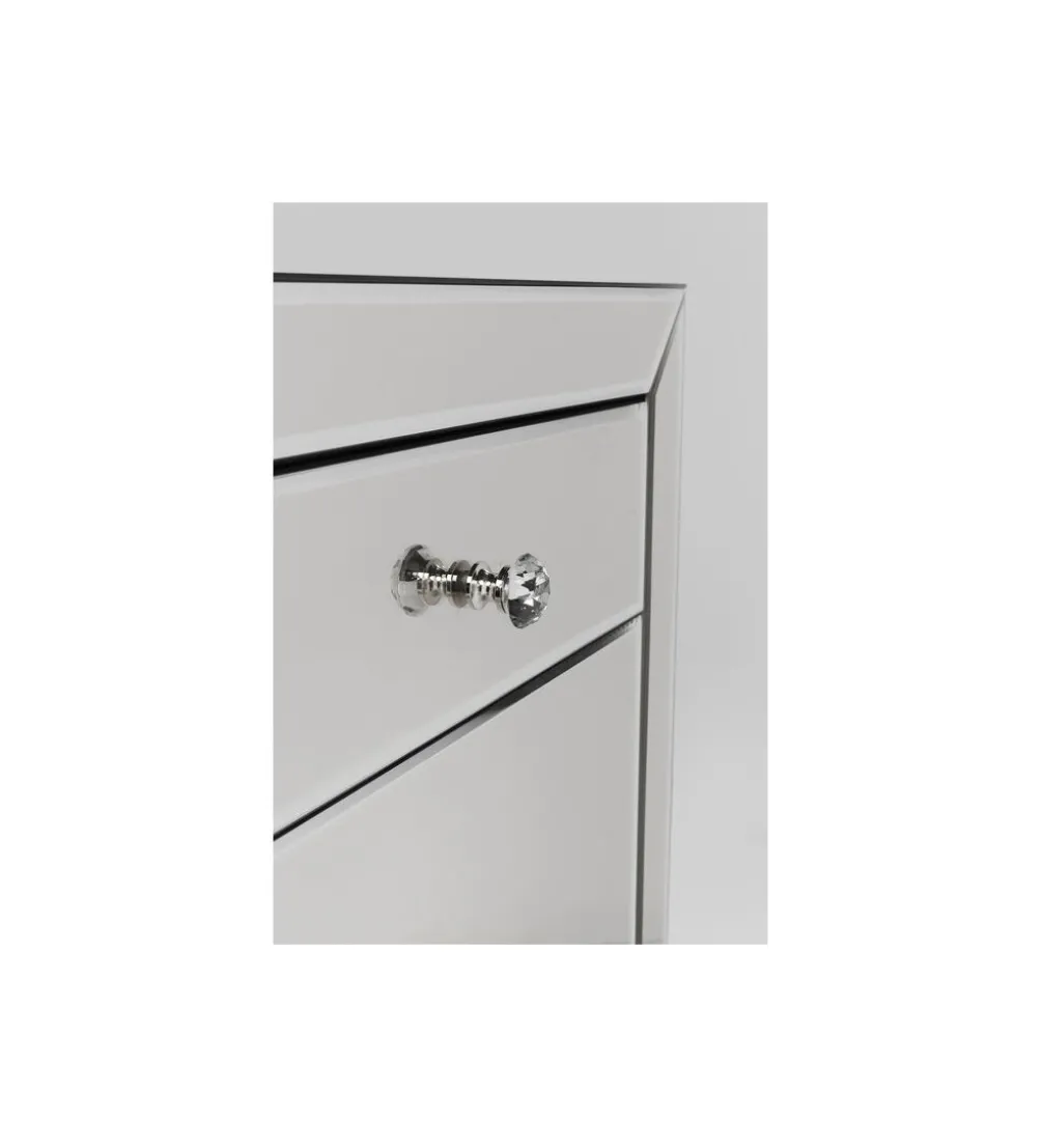 Komoda lustrzana Luxury 140 cm transparentna