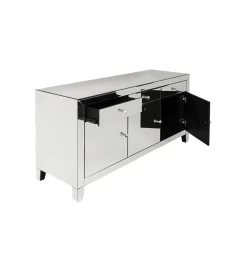 Komoda lustrzana Luxury 140 cm transparentna