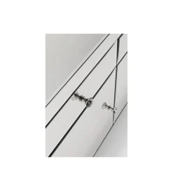 Komoda lustrzana Luxury 140 cm transparentna