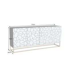 Komoda MASKAT 177 cm drewno mango brąz