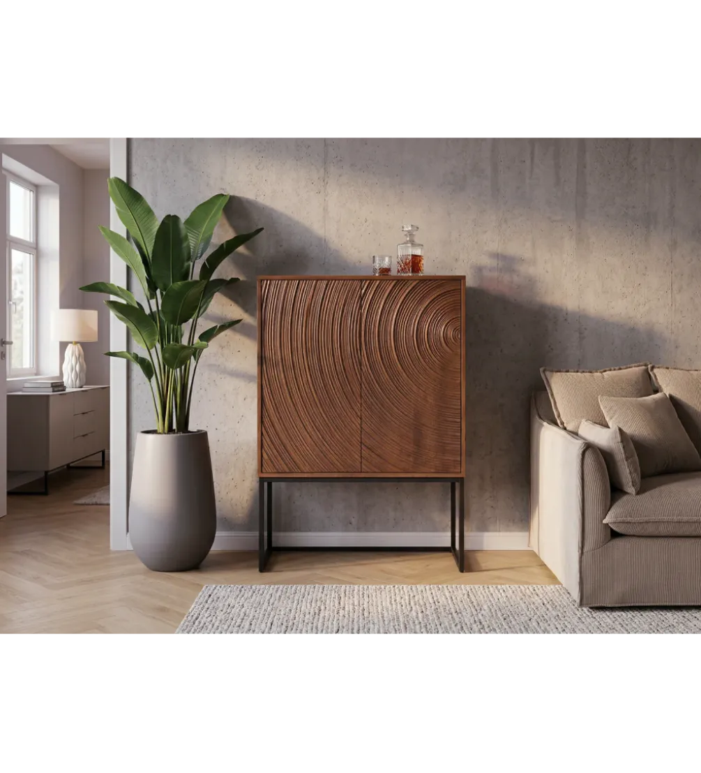 Komoda METRASNO 90 cm drewno mango