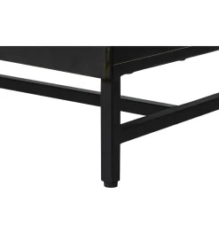Komoda OXID 180 cm drewno mango czarno złota