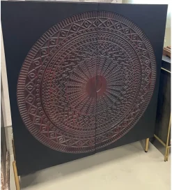 Komoda PEERU Mandala 100 cm drewno mango