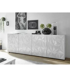 Komoda PRISMA 240 cm biała