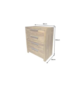 Komoda PURE 100 cm drewno sheesham
