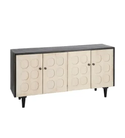 Komoda RESEME 160 cm czarnobiała
