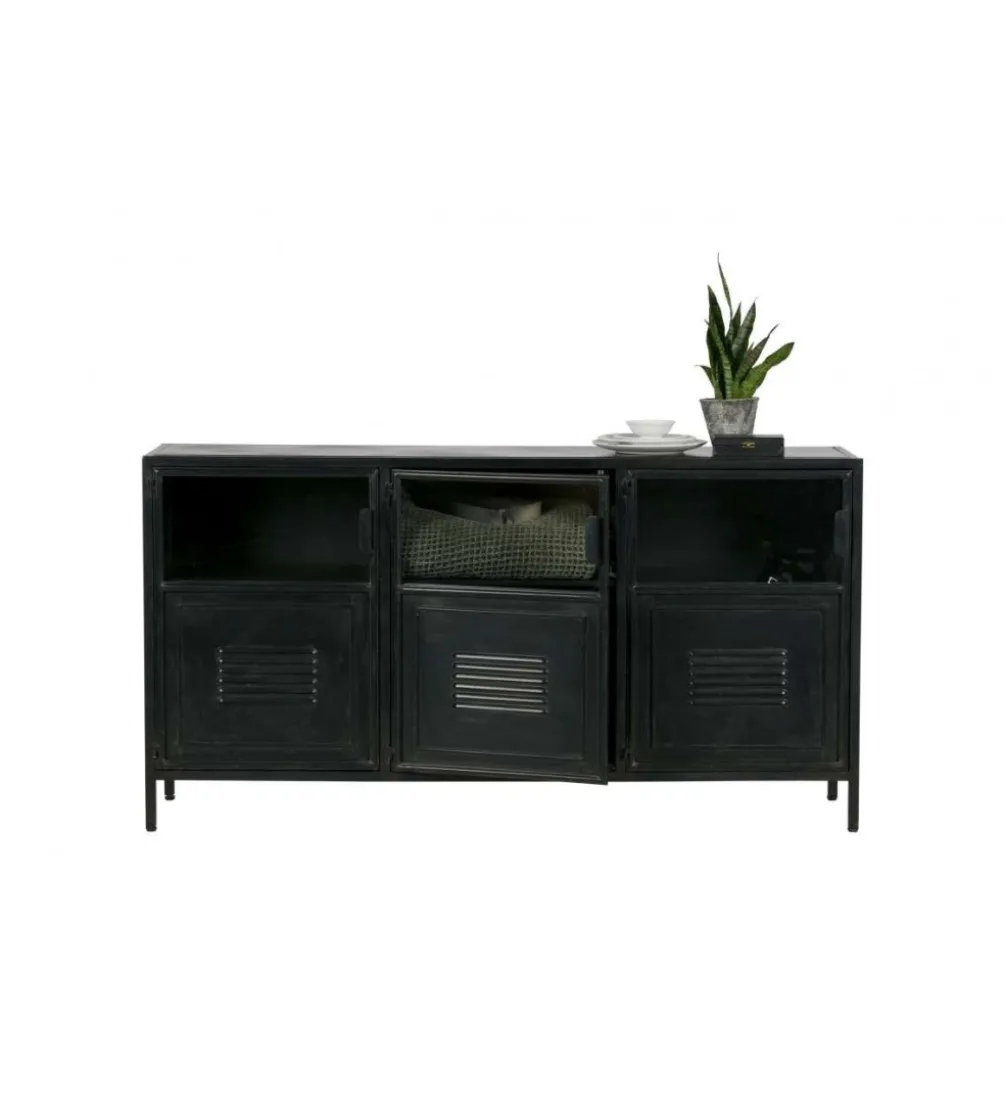 Komoda RONJA 143 cm czarna