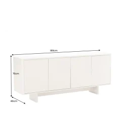 Komoda SAVOY 180 cm biała
